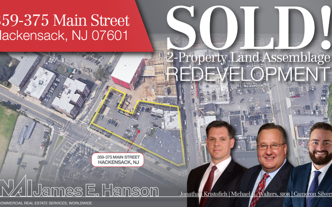 NAI James E. Hanson Negotiates Sales to Bring Latest Multifamily Community to Downtown Hackensack