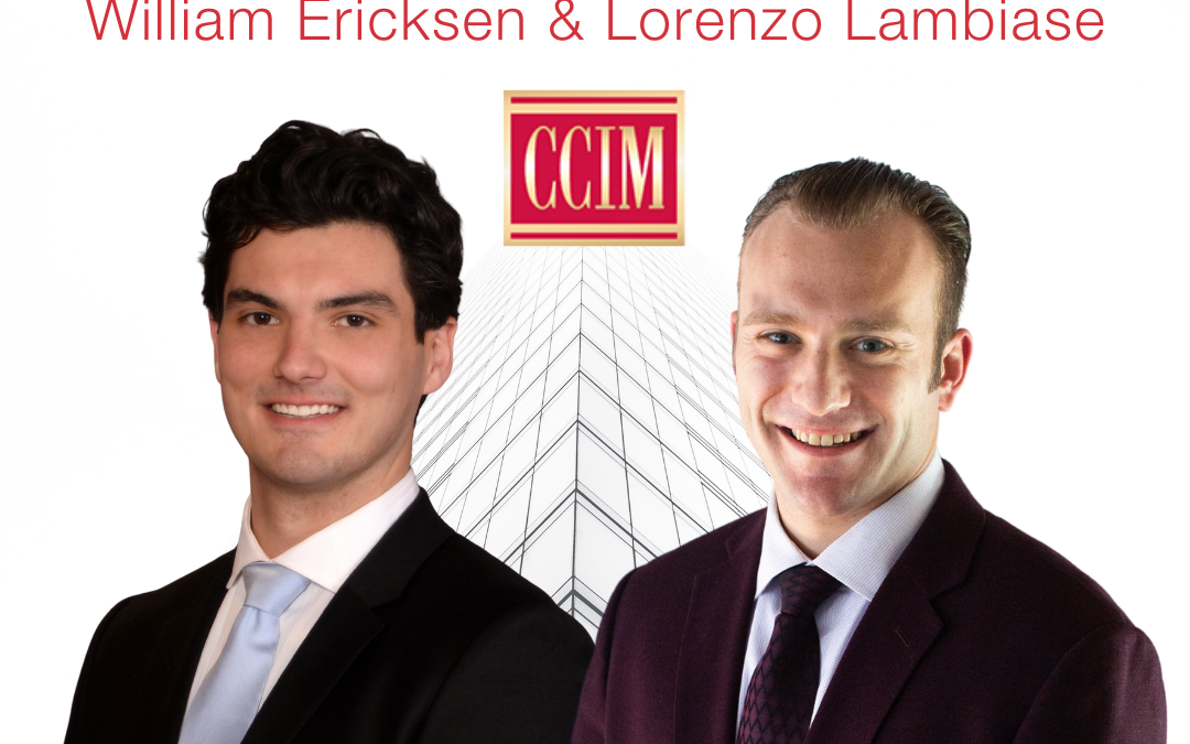NAI James E. Hanson’s William Ericksen and Lorenzo Lambiase Earn CCIM Designation